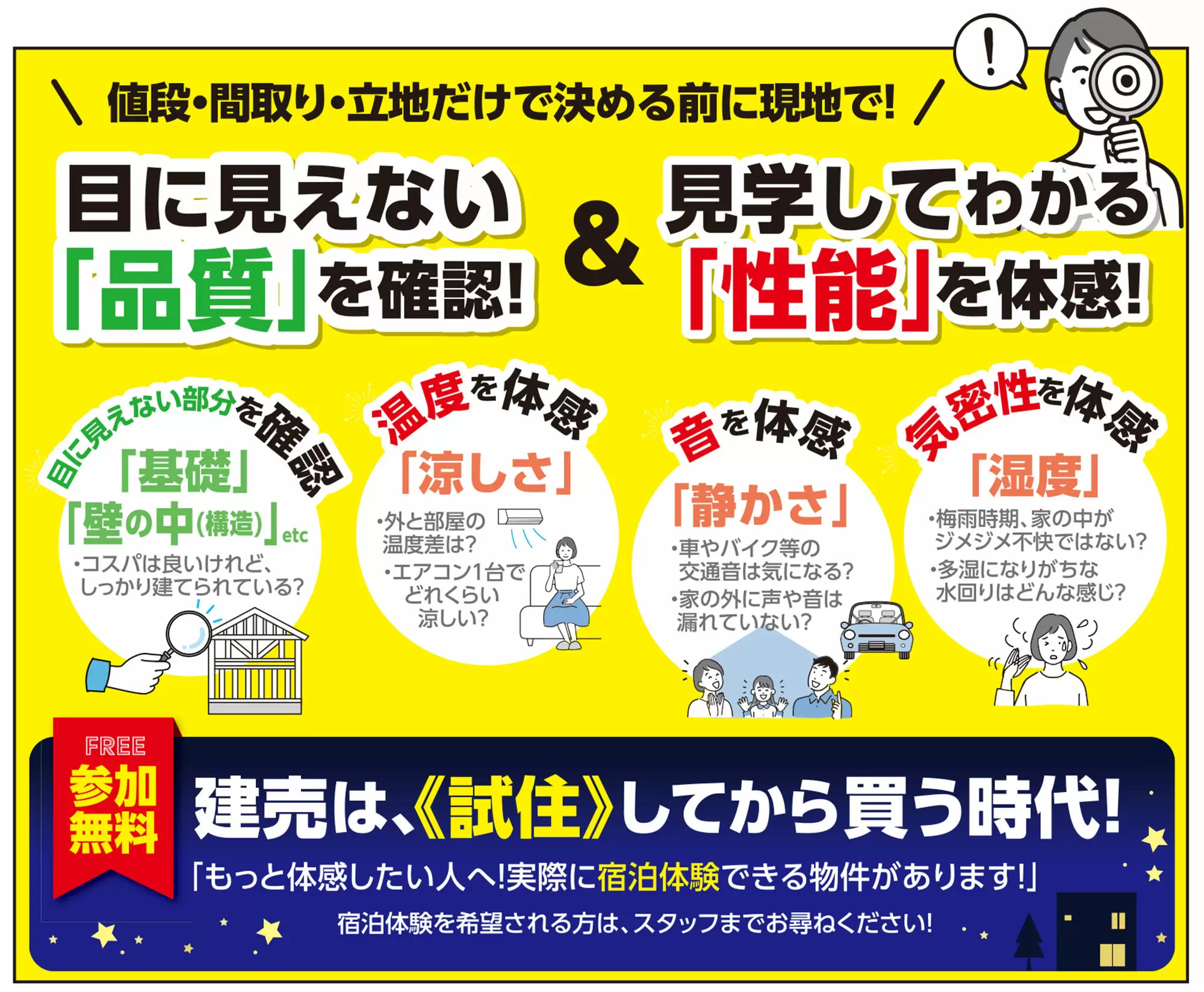 目に見えない「品質」を確認＆見学してわかる「性能」を体感